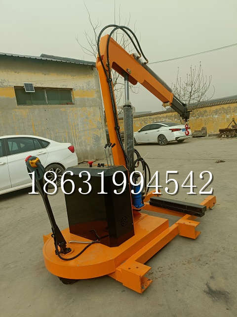 涞水县自卸车厢随车吊 自制轮式四不像起重机 四驱平板吊 5吨 贵盛